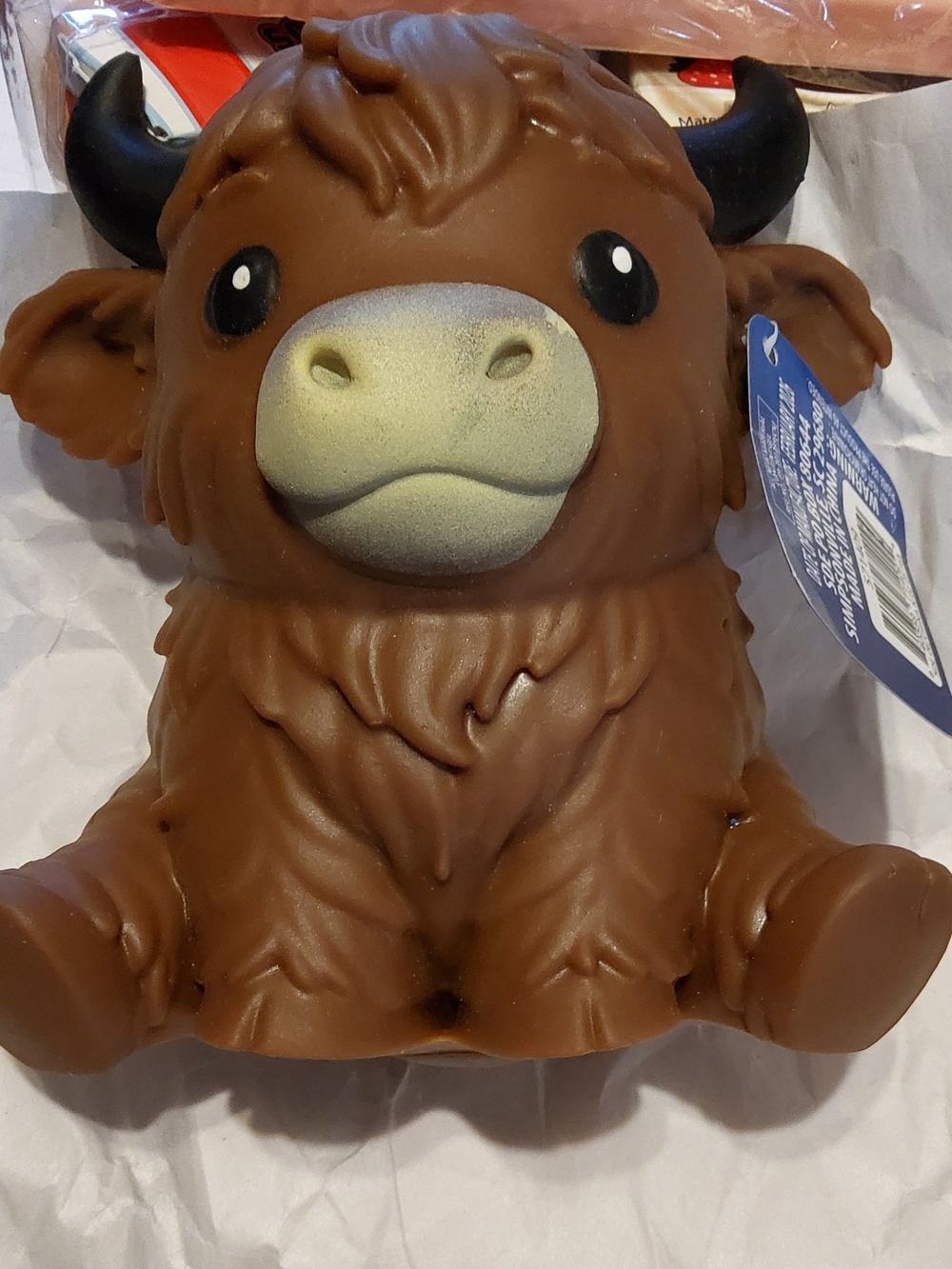 Squeeze Jumbo Brown Highland Cow Squishy NWT